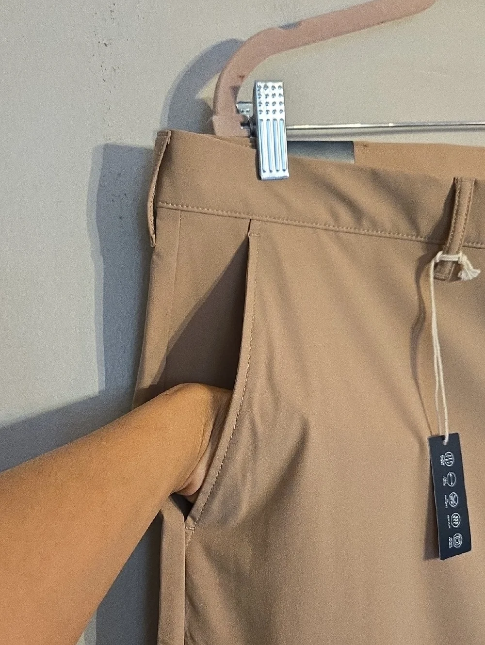 J. Crew Tech Flex Slim Chino Pants 38x32 Khaki Stretch NWT